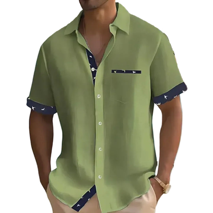 Lucas | Chemise pour Homme | Manches Courtes, Estivale & Boutonnée