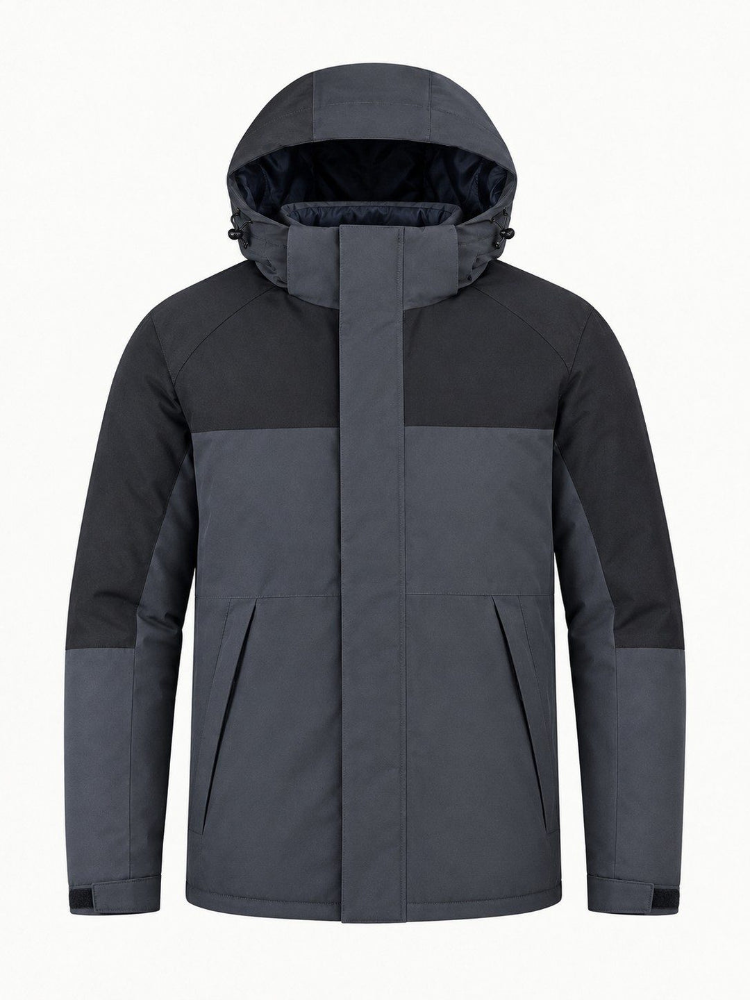 Veste de Randonnée Homme Hiver Isolée Capuche Col Montant