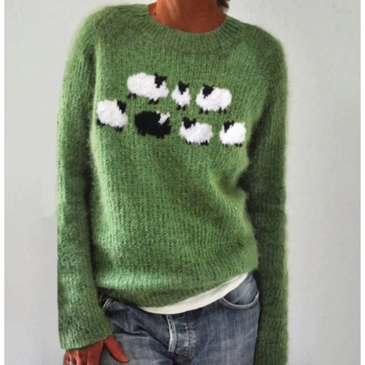 Avril | Pull D'Hiver À Col Rond Pour Femmes