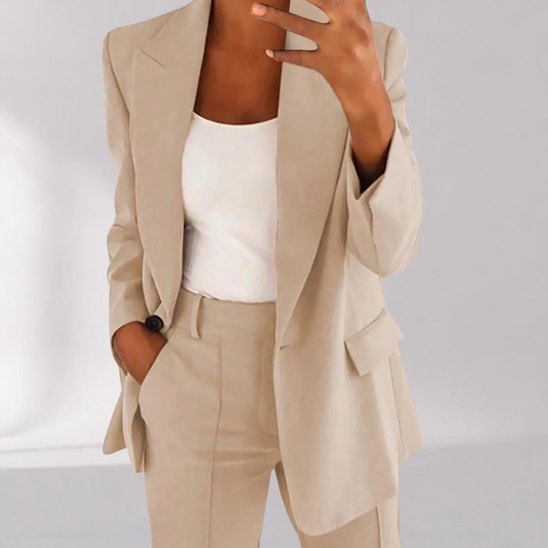 Ensemble Blazer et Pantalon Fusé Femme – Tailleur Deux Pièces