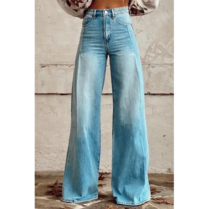 Mindy | Jean Taille Haute Pour Femmes | Large