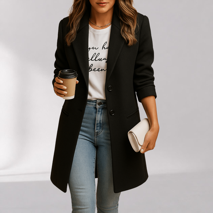 Manteau Mi-Long Cintré Femme