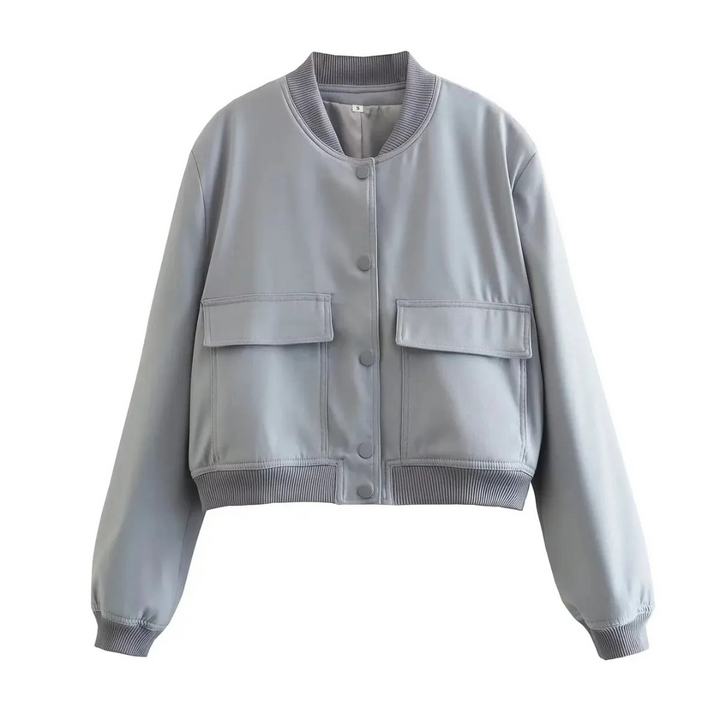 Jazzmyn | Veste Courte Et Col Rond Pour Femmes