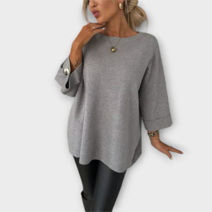 Blouse Blanche en Maille – Coupe Ajustée Élégante
