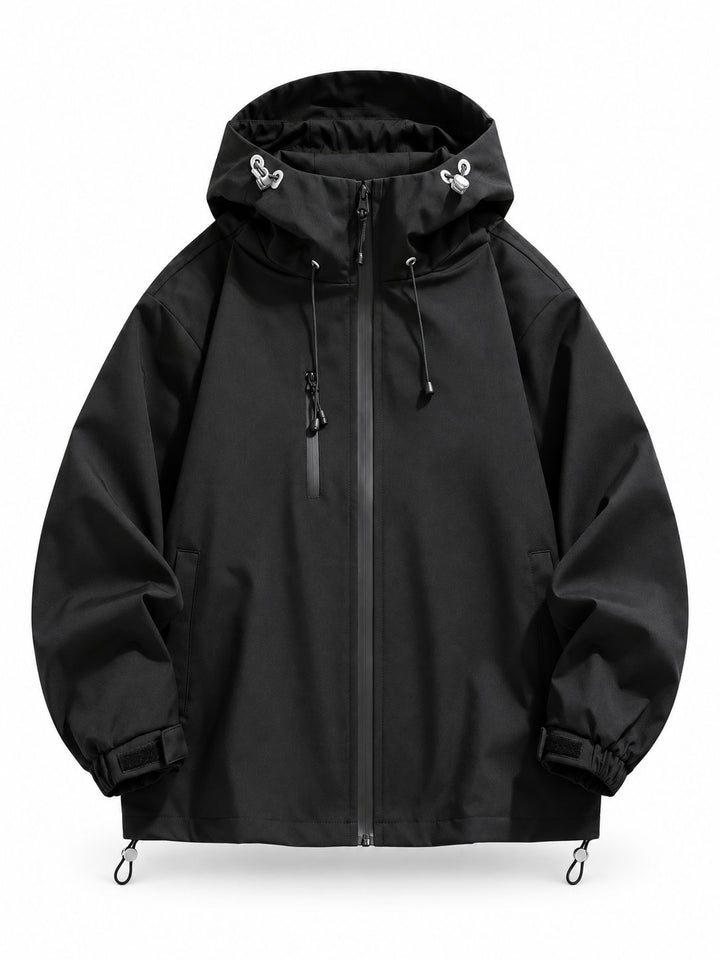 Men's Waterproof Hiking Jacket with Adjustable Hood