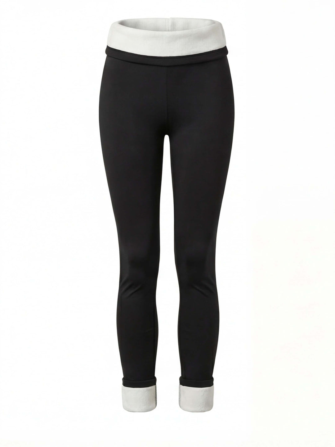 Legging Femme Doublé Polaire Taille Haute