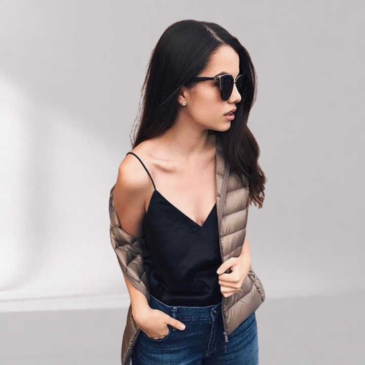Doudoune Légère Imperméable Femme – Veste Cintrée de Mi-Saison