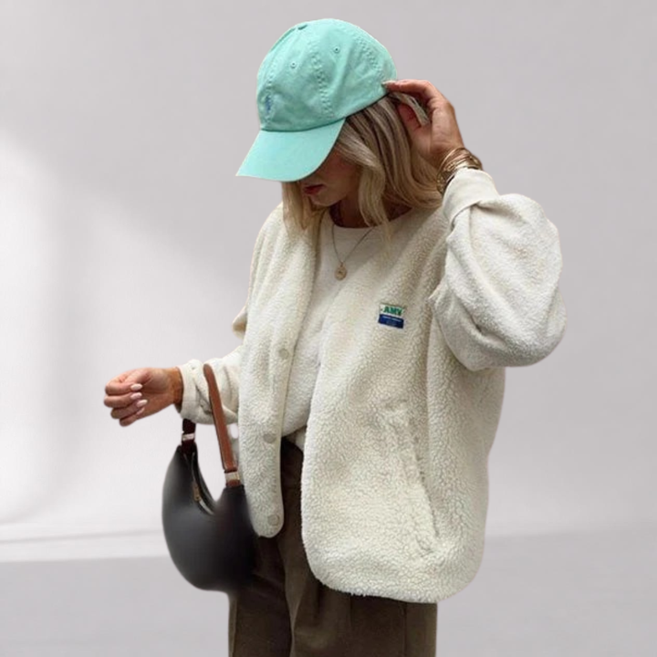 Gilet Femme en Laine d’Agneau Boutonné