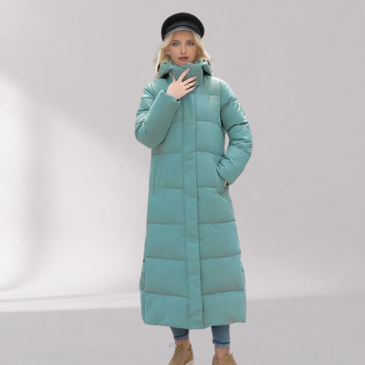 Parka Longue à Capuche Femme – Coupe Cintrée