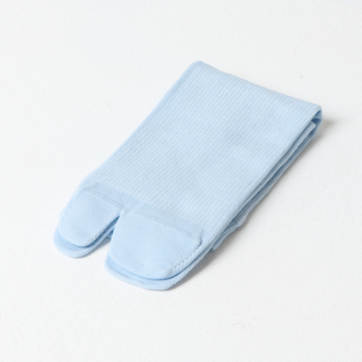 Women's Tabi Split-Toe Socks with Ribbed Cuffs and Ankle Height