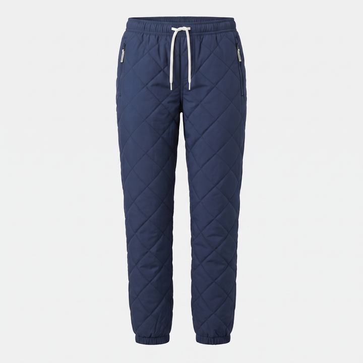 Women's Winter Pants with Fleece Lining, Quilted, Drawstring Waist