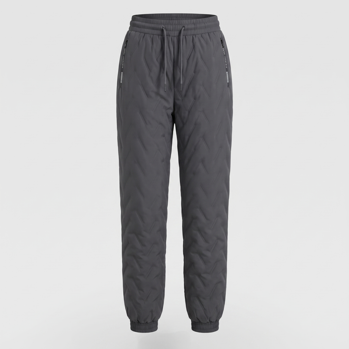 Women's Winter Pants with Fleece Lining, Quilted, Drawstring Waist