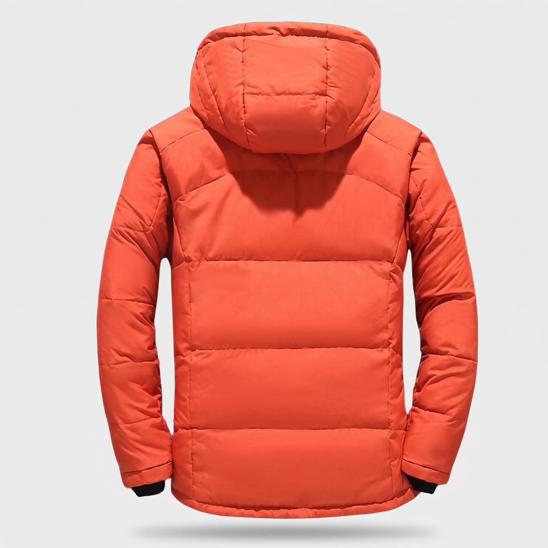 Doudoune Homme à Capuche Amovible Multi Poches Zippées
