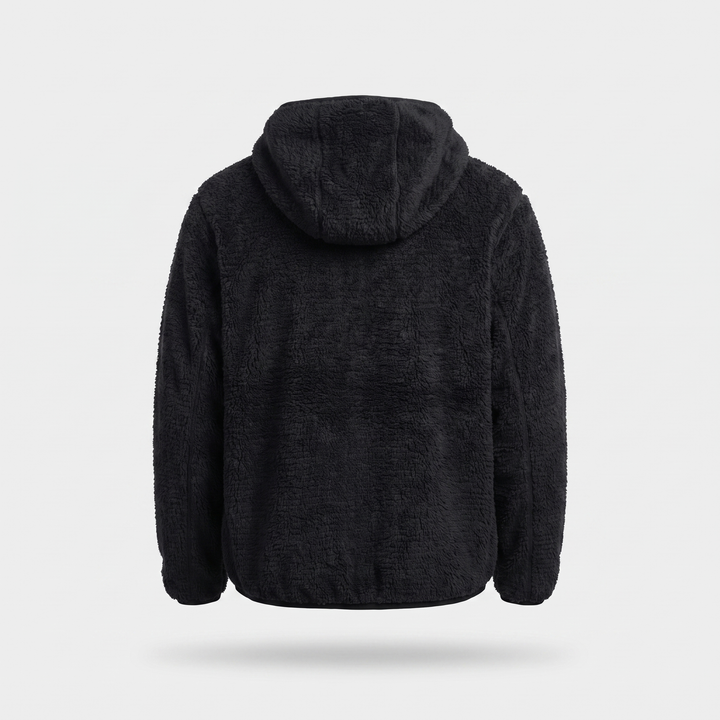 Men's Sherpa Fleece Hoodie with Zipped Chest Pocket
