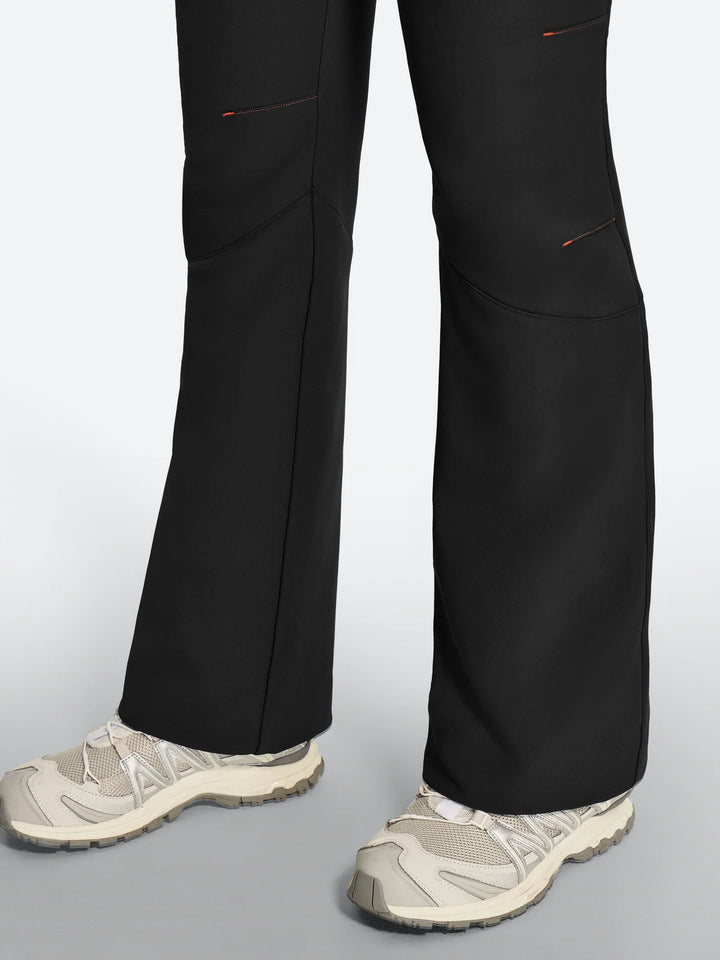 Women's Fleece-Lined Waterproof Flared Ski Pants