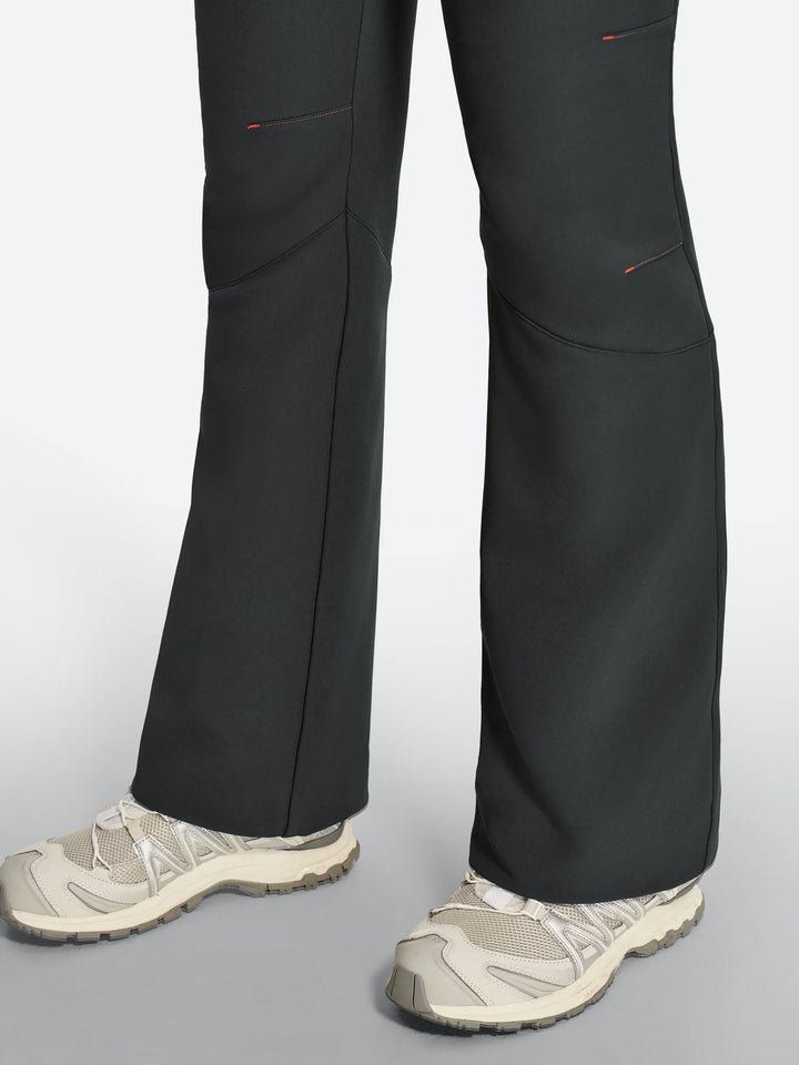 Women's Fleece-Lined Waterproof Flared Ski Pants
