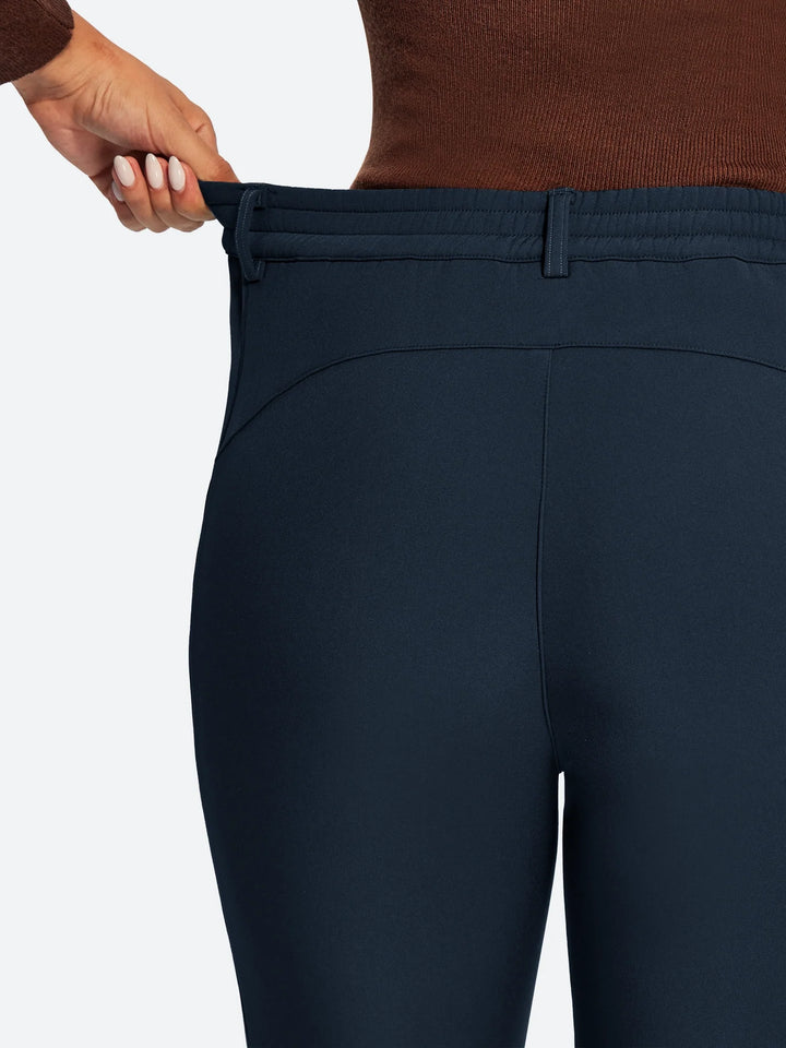 Women's Fleece-Lined Waterproof Flared Ski Pants