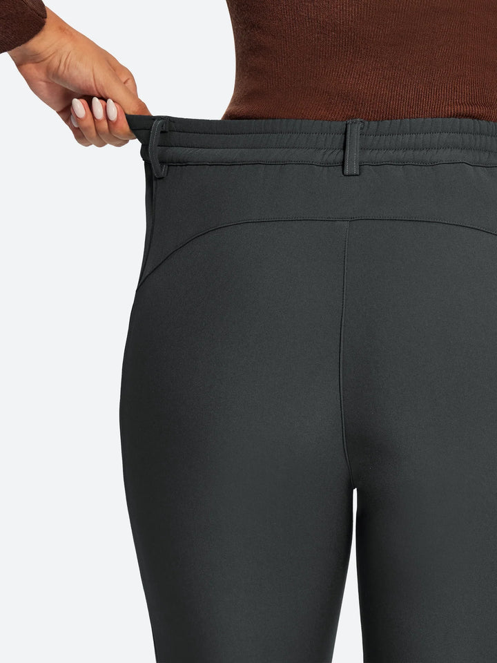 Women's Fleece-Lined Waterproof Flared Ski Pants