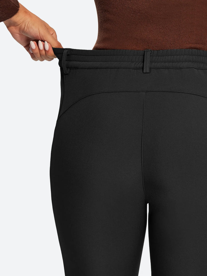 Women's Fleece-Lined Waterproof Flared Ski Pants