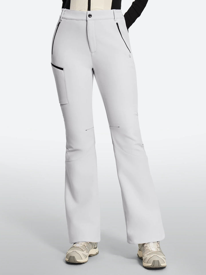 Women's Fleece-Lined Waterproof Flared Ski Pants