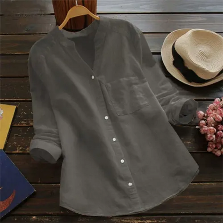 Femmes Chemise Boutonnée À Manches Longues | L'été