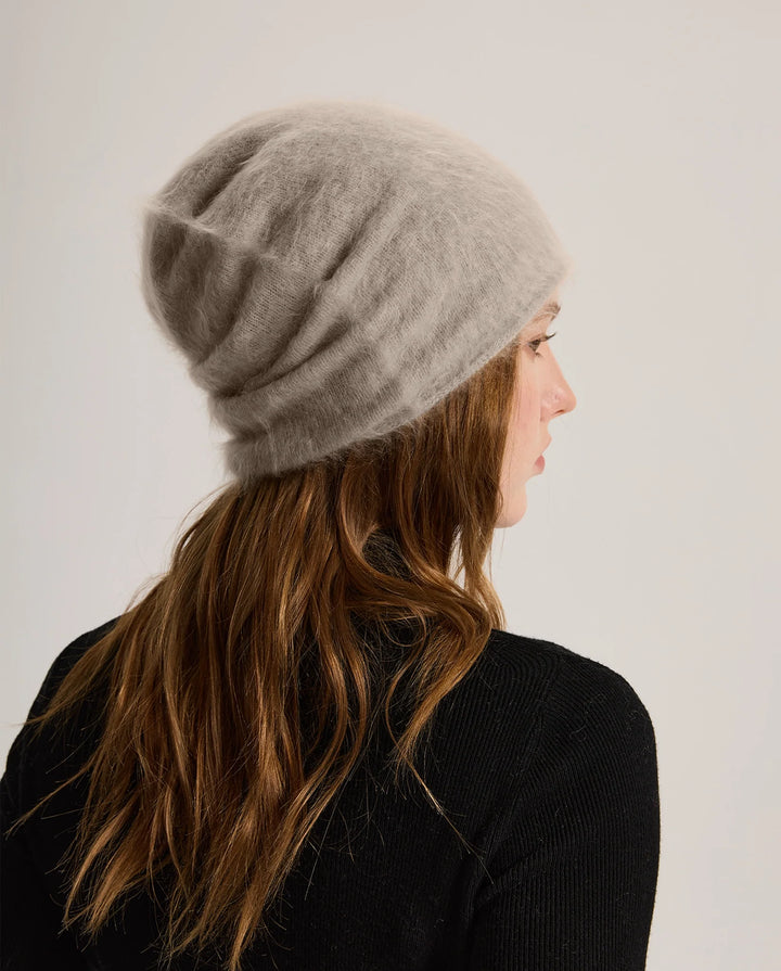 Bonnet de Ski Femme en Cachemire Brossé –  à Revers