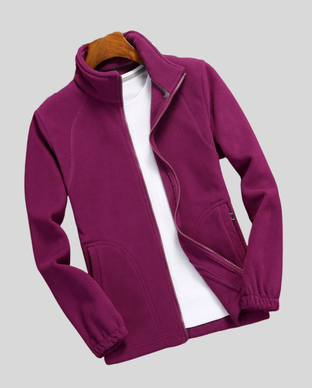 Veste Polaire Femme – Col Montant Zippé