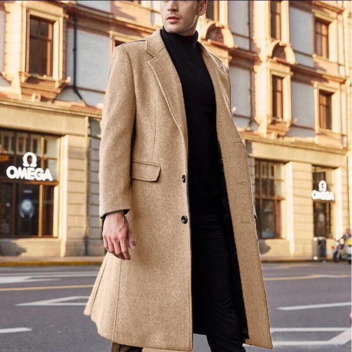 Hommes Long Et Chaud Trench Manteau | Hiver