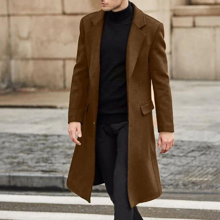 Hommes Long Et Chaud Trench Manteau | Hiver