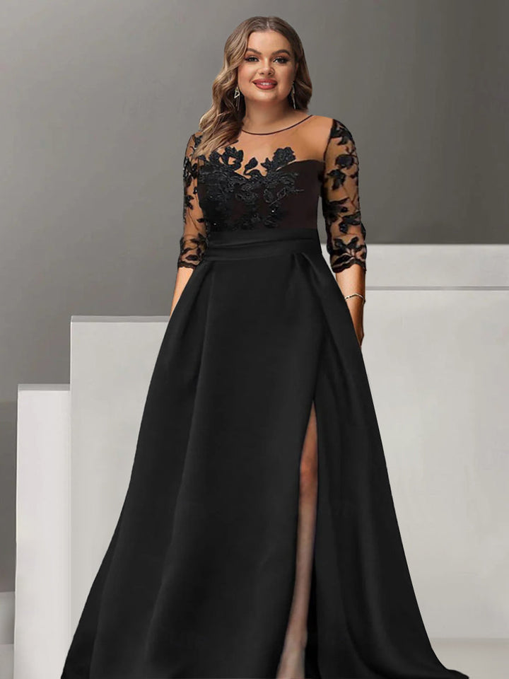 Robe De Mariée Pour Invitée À Fleurs Avec Jupe Trapèze Pour Femme | Maxi