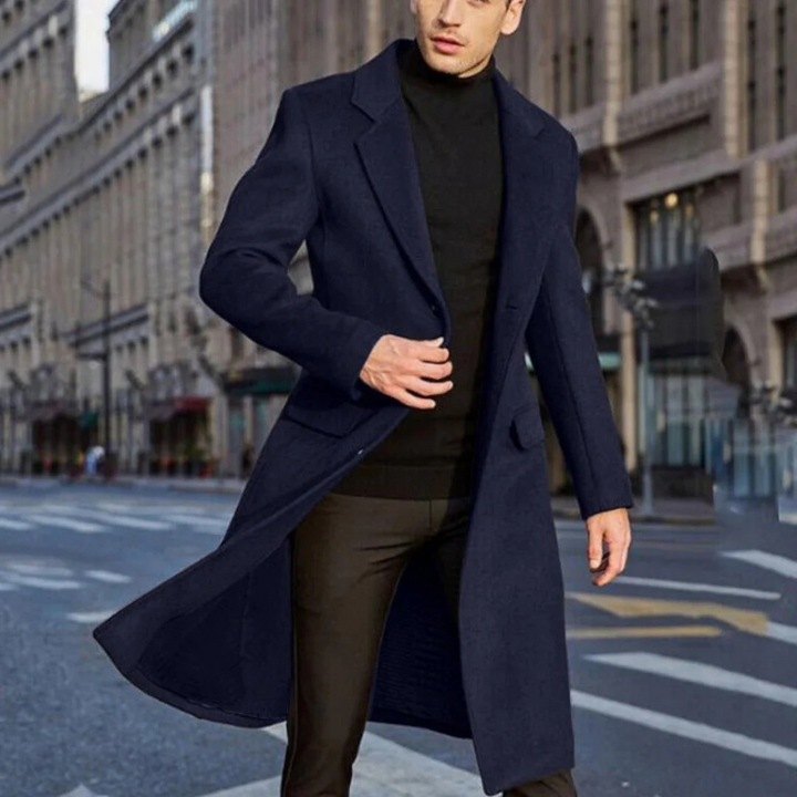 Hommes Long Et Chaud Trench Manteau | Hiver