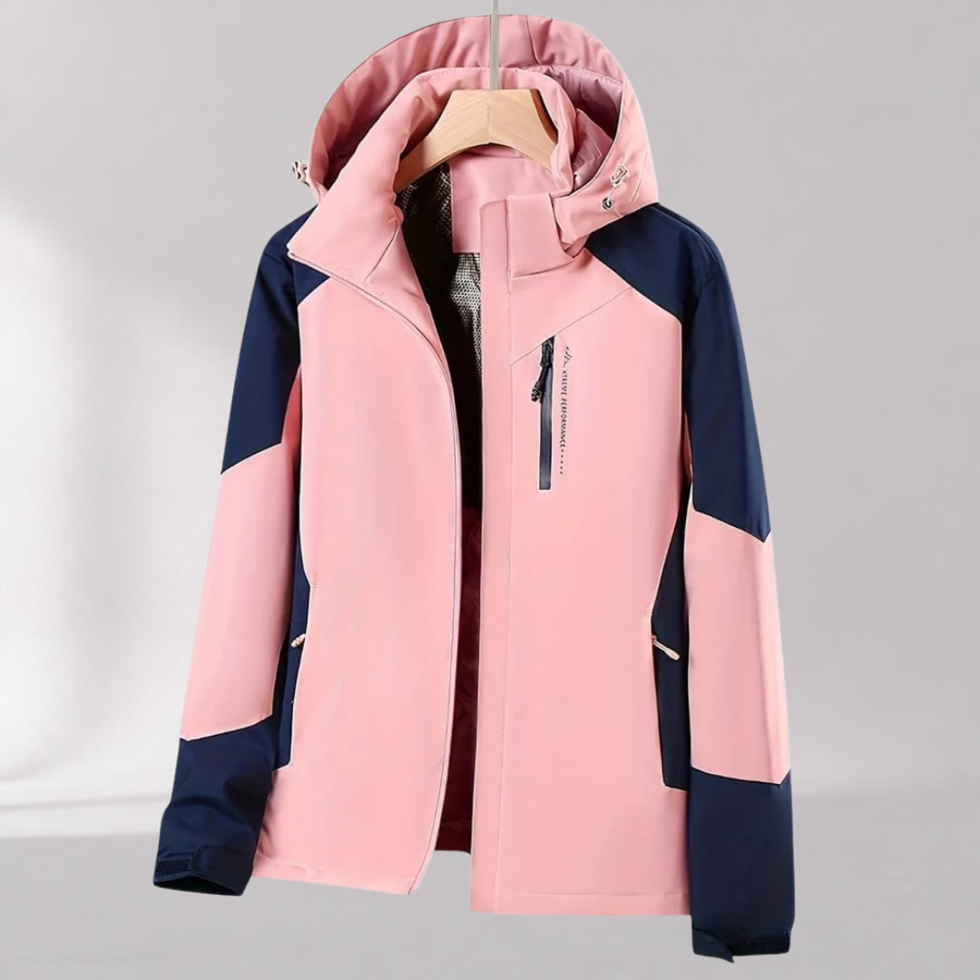 Veste Outdoor Colorblock à Capuche Femme