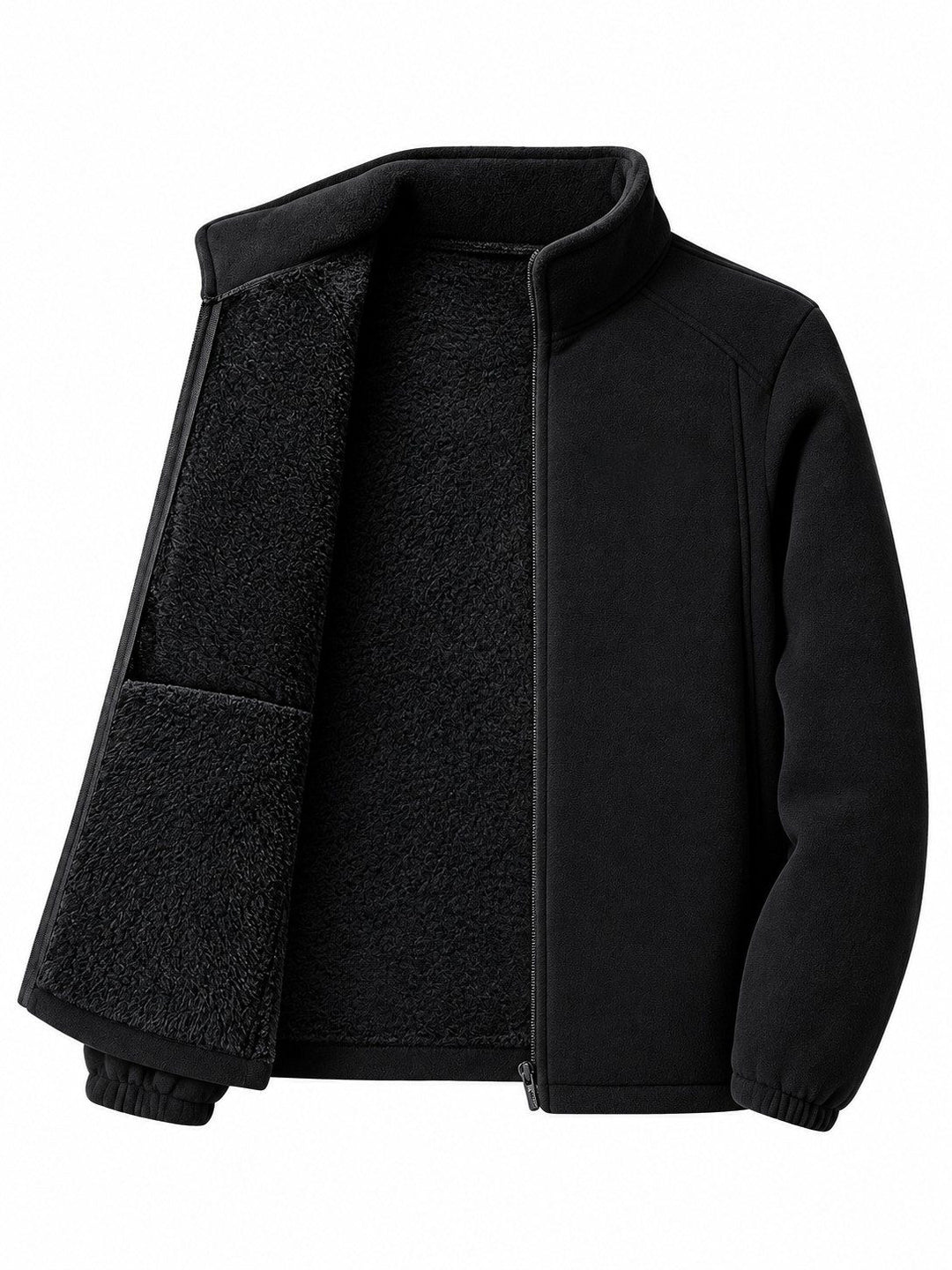Veste Polaire Femme Épaisse Zippée Col Montant