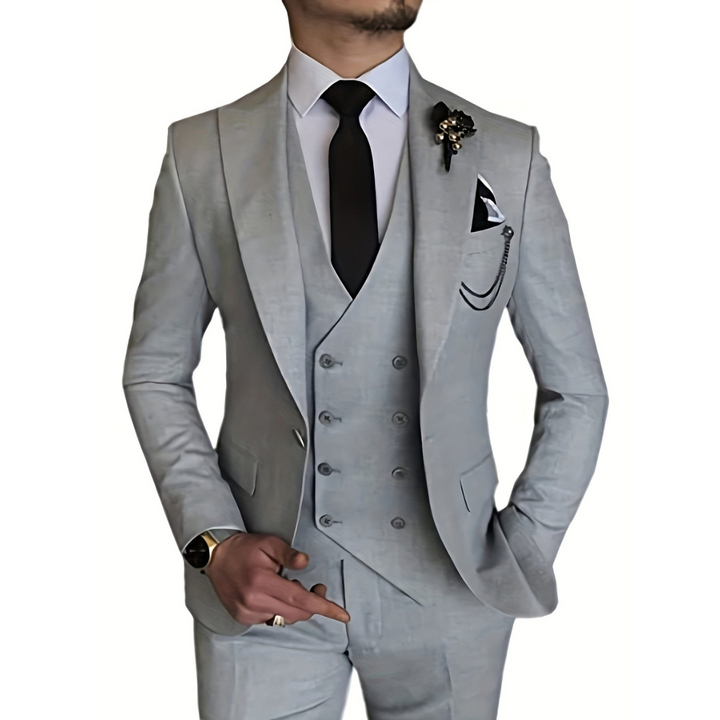 Costume 3 Pièces À Double Boutonnage Invité De Mariage Pour Homme | Tenue De Cérémonie