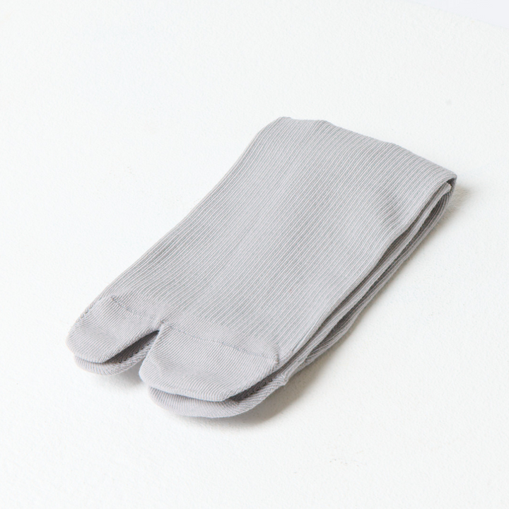Women's Tabi Split-Toe Socks with Ribbed Cuffs and Ankle Height