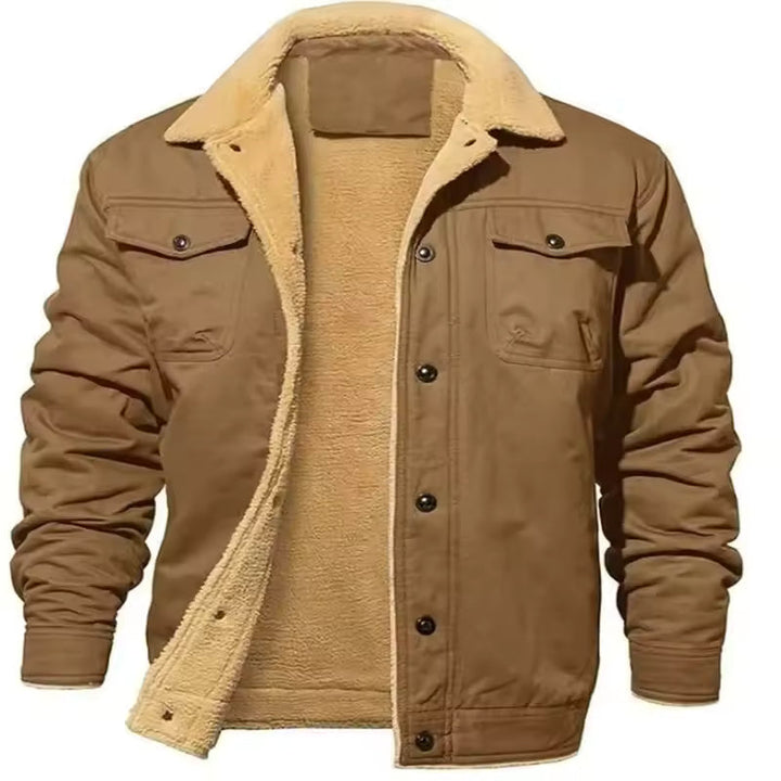Veste Col Mouton Doublée Sherpa pour Homme