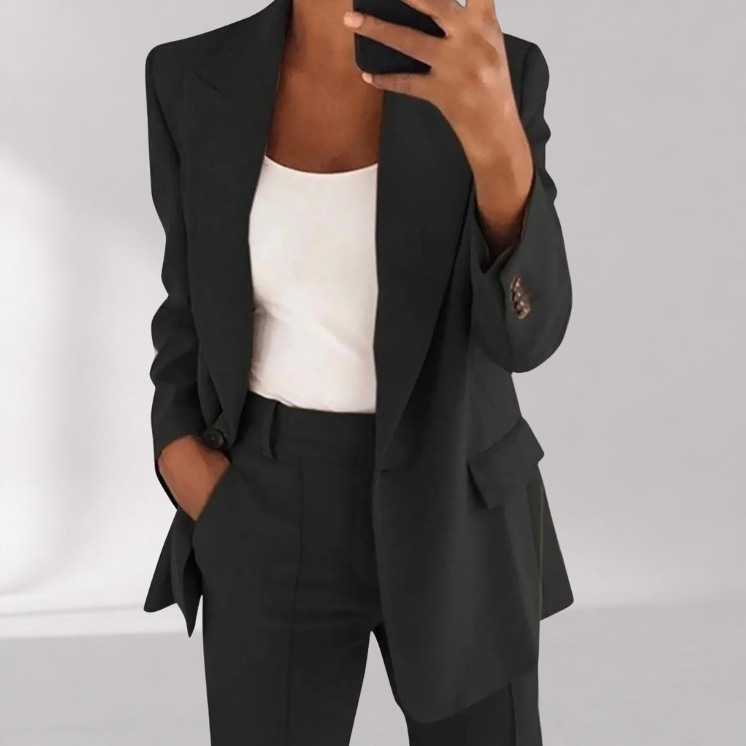 Ensemble Blazer et Pantalon Fusé Femme – Tailleur Deux Pièces