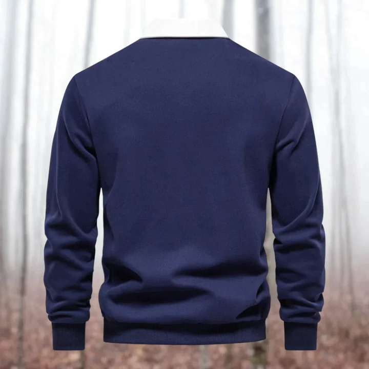 Justin | Polo À Manches Longues Pour Hommes | Chic