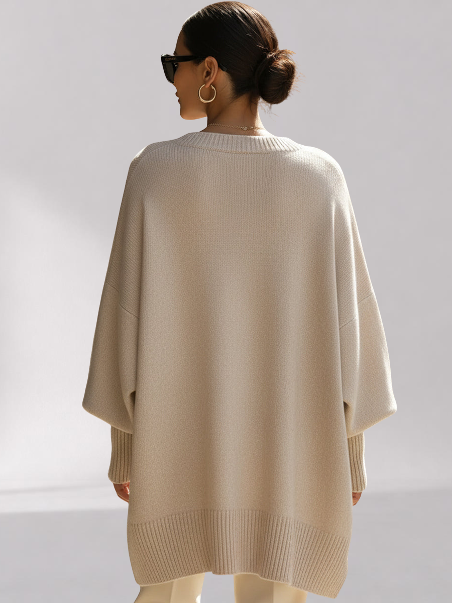 Poncho Oversize en Maille Femme