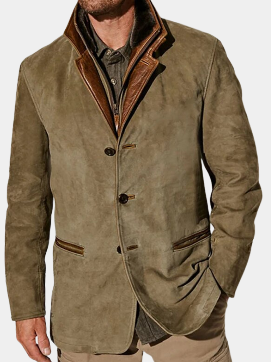 Veste Vintage Homme en Mélange de Laine