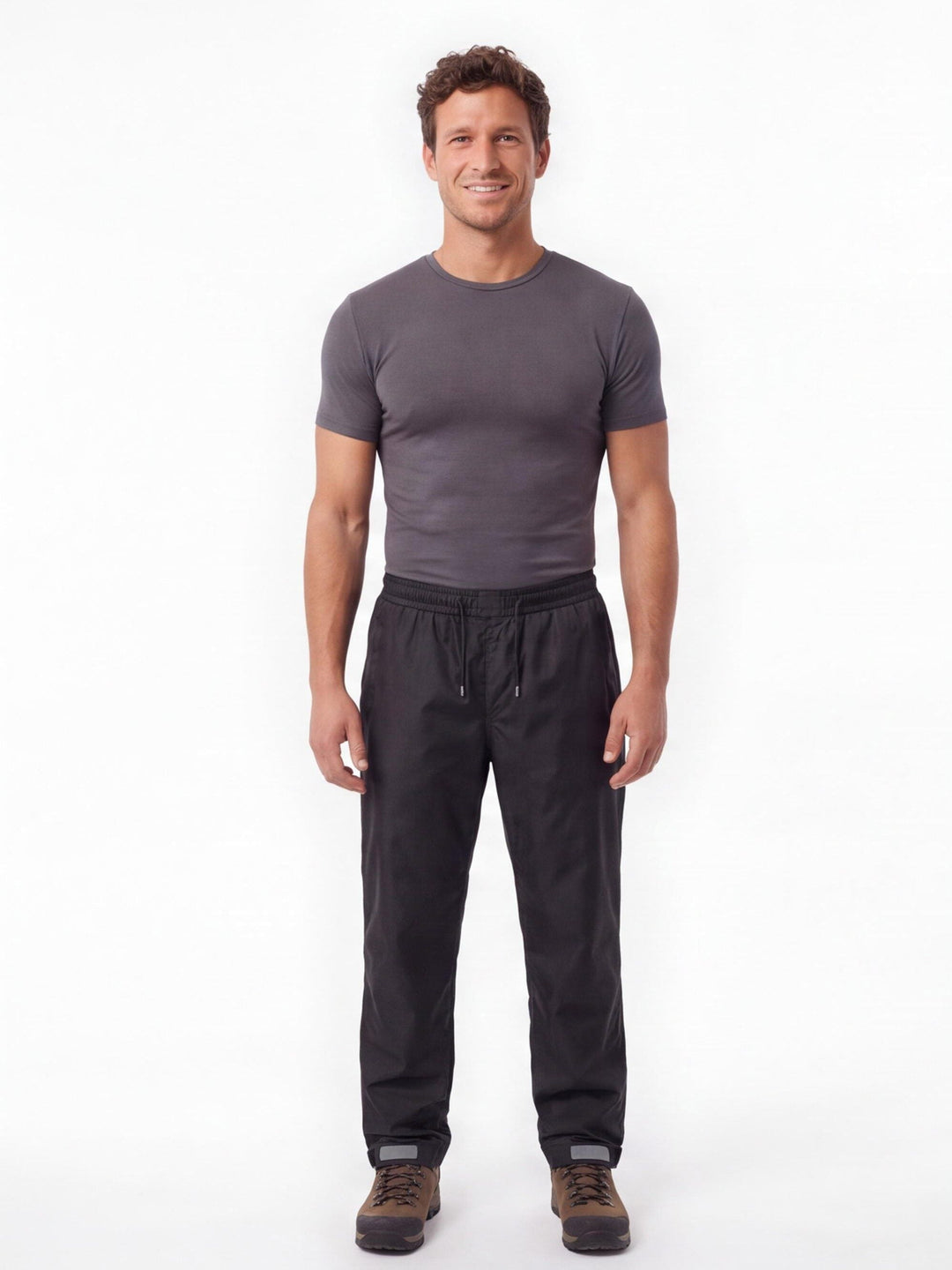 Men's Waterproof Hiking Overtrousers Elasticated Waist