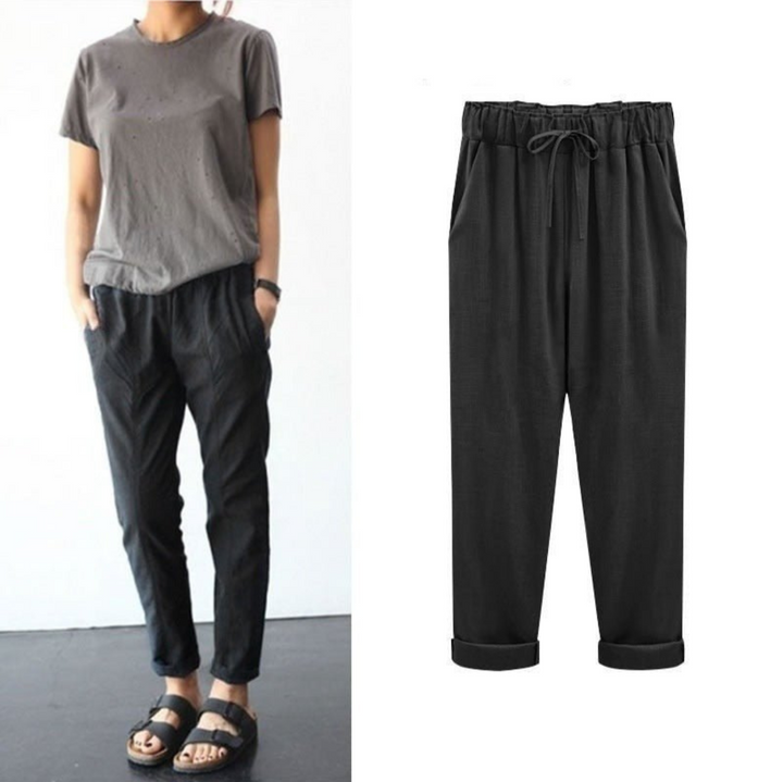 Fernanda | Pantalon De Lin Et De Coton Pour Femmes