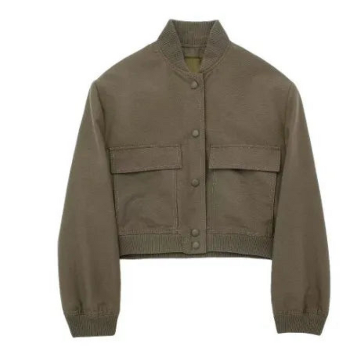 Jazzmyn | Veste Courte Et Col Rond Pour Femmes