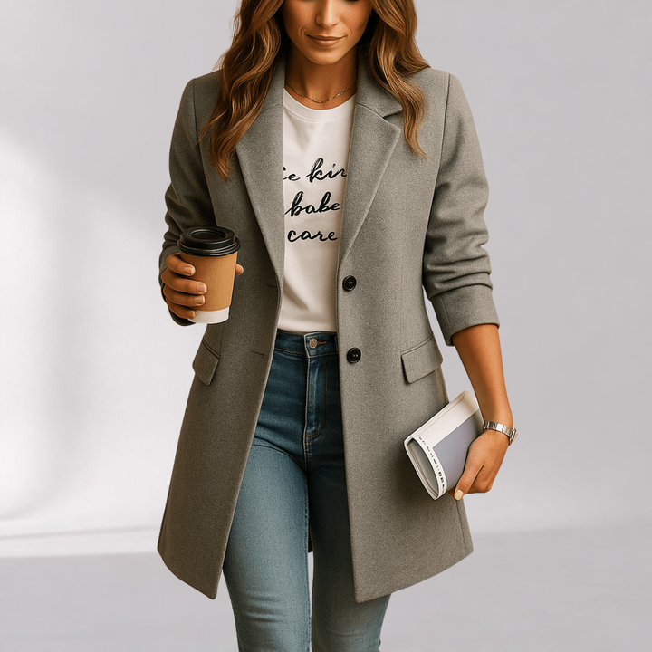 Manteau Mi-Long Cintré Femme