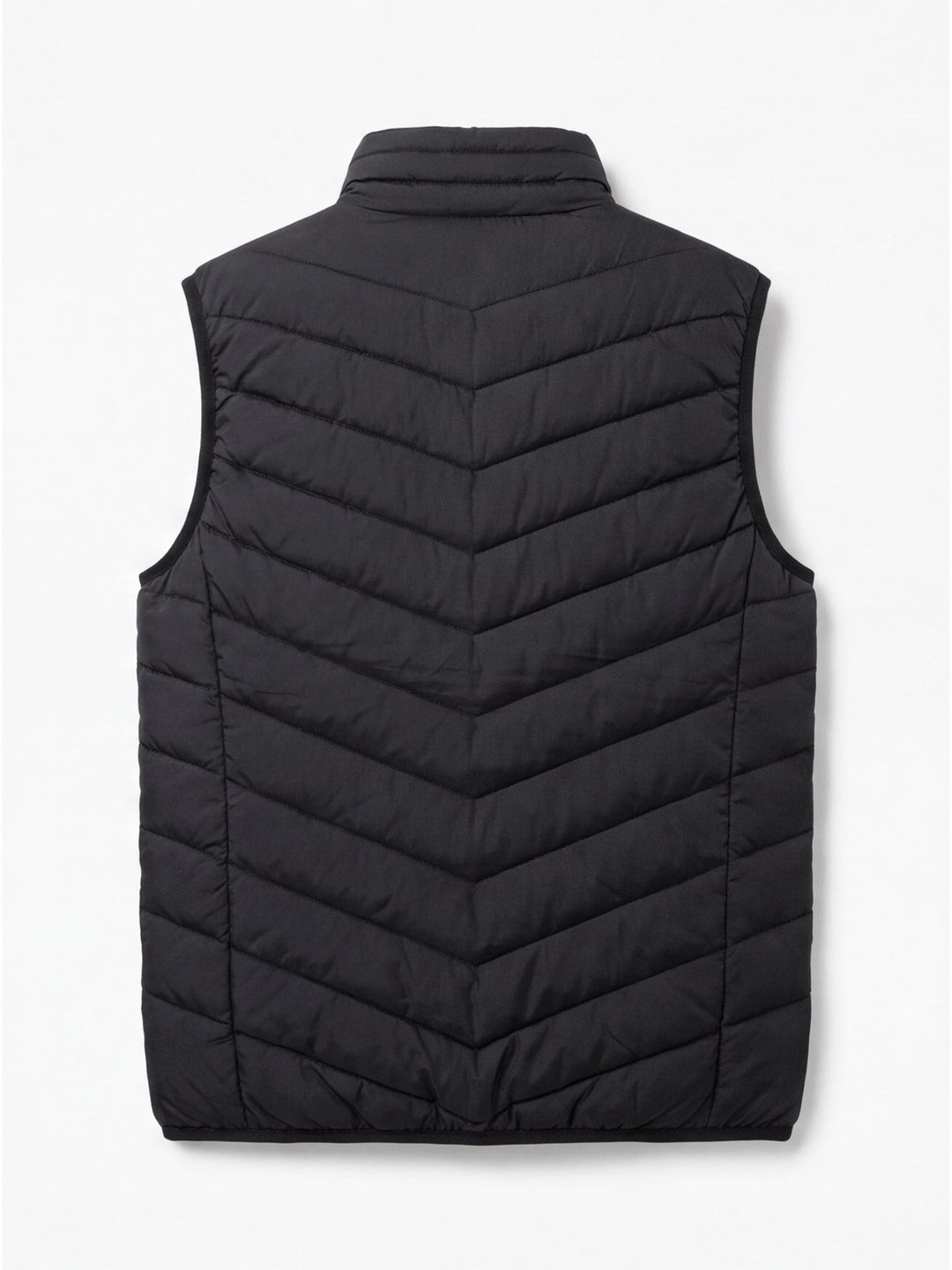 Women's Quilted Heated Vest with Stand-Up Collar and Zippered Pockets