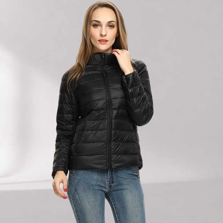 Doudoune Légère Imperméable Femme – Veste Cintrée de Mi-Saison