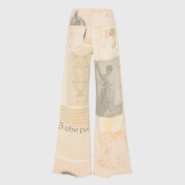 Damesjeans – hoge taille met onafgewerkte zoom
