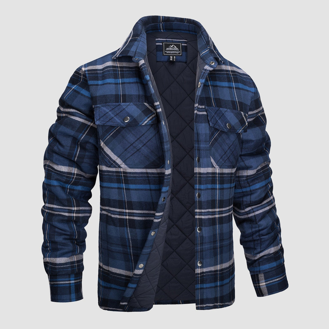 Surchemise à Carreaux Matelassée pour Homme
