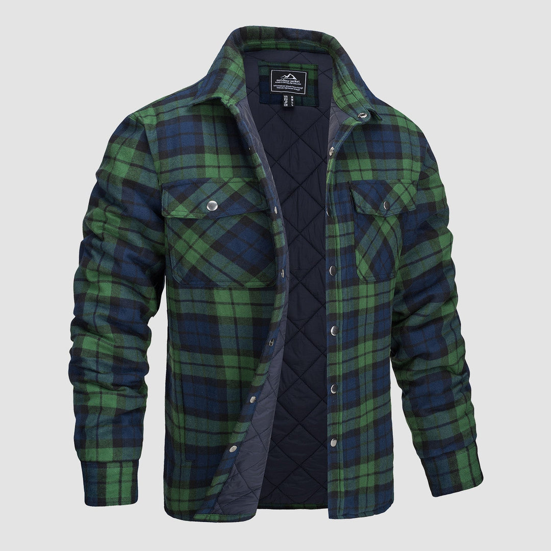 Surchemise à Carreaux Matelassée pour Homme