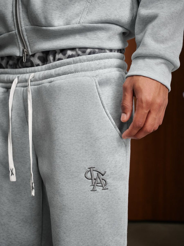 Herren-Trainingsanzug mit Kapuze, Reißverschluss und Hose mit Schaumstoff-Buchstabenprint